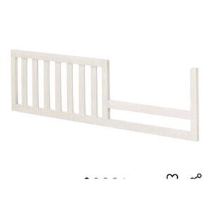 Sorelle Crib to Toddler & Full Bed Conversion Kit w/ Wood Rail Weather White 148